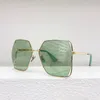 Kvinnors mode överdimensionerade ram solglasögon, lyxiga ljusa färgade dekorativa speglar högkvalitativa UV400 resistenta solglasögon med förpackningsbox GG0817S