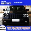 Bilfront Lamp Assembly DRL DAYTIME Running Light Streamer Turn Signal för Jeep Grand Cherokee LED-strålkastare Auto delar 05-08