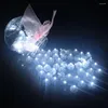 Party Decoration 100 PCS/Lot Round Colorful LED -lampor Flash Lysande lampor Tumbler Light For Balloon Lantern Christmas Wedding