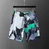 Masculino shorts masculinos algodão relaxado letra solta joelho comprimento masculino curto verão moda calça casual calças praia de praia m-3xl8