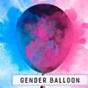 Ballons de révélation du genre 36 pouces Ballon en latex confettis noirs Garçon ou fille Ballon de fête de révélation du sexe Ballon géant avec rose bleu C231v