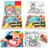 100 Stücke Holz Magnetischen Puzzle Spielzeug Kinder 3D FigureTiere Fahrzeug Zirkus Reißbrett Lernen Holz Geschenke 240124