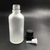 Bottles 5pcs 30ml Frosted Big Head Glass Drop Bottle Liquid For Essential Basic Pipette Refillable Jars