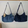 Bolsas de ombro denim mensageiro sacos para mulheres designer de luxo andbags e bolsas 2023 novo em moto biker grande capacidade soulder crossbodyh24131