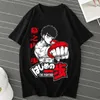 Kobiety dla kobiet hajime no ippo manga T-shirty męskie punkowe punkowe luźne topy Makunauchi Takamura KGB graficzne koszulki Y2K HARAJUKU Teen Streetwear