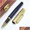 Canetas esferográficas atacado luxo santos série ct metal rollerball caneta sier preto dourado papelaria escritório schoo suprimentos escrita smo dho4j