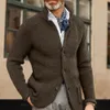 Mens Coat Cardigan Coats Formal Jacket Knitted Knitwear Loose Loungewear Party SingleBreasted Sweater Thick Blazer 240123