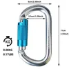 Bergsklättring o-typ lås spänne automatisk säkerhet master carabiner multicolor crossing hook xinda bergsklättare utomhus srt verktyg 240123