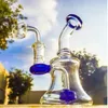 6,3-дюймовая основа стакана Dab Rigs Толстые стеклянные водяные бонги Кальяны Дымчатые стеклянные трубы Нефтяные вышки с 14-миллиметровым фейерверком