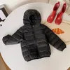 Manteau en duvet de canard blanc pour enfants, veste d'hiver légère et décontractée pour garçons et filles, tenue pour bébés, rouge, noir, jaune, vêtements pour enfants, costumes de neige pour 1-10T