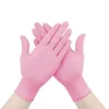 Wegwerphandschoenen Nitril 50 100 stuks Roze Wegwerpkwaliteit Waterdicht Allergie Werkveiligheid Tuinieren Zwart2449