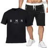 Mens Tracksuits T-shirt kostym Letter Street Casual Wear Print Breattable Summer Shorts Outdoor Sports Asian Size S-3XL Sportwear Quality 5502