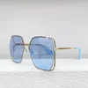 Designer sunglasses womens oversized rectangular frame glasses fashionable color changing UV400 resistant glasses high quality with box GG0817S