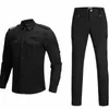 Homens Tracksuits Secagem Rápida Workwear Terno Homens Combate Militar Elástico Conjunto de Treinamento Tático Multi Bolso À Prova D 'Água Homem Pessoal de Segurança