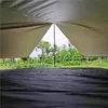 Cień 300x300 cm Waterproof Treatroof Tent Namiot Shade Beach Sun Schelriet Ultralight Garden Camping Calów Sunshade Rain Fly No Pole Mat YQ240131