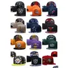 Ball Caps Masowe Snapbacki Zamocowane czapki wszystkie drużyny logo haft haft futbol bawełna bawełniana litera czarna czerwono -siatka flex czapki płaskie H DH62C
