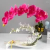 Decorative Flowers Phalaenopsis Fake Flower Home Decorations Living Room Dining Table Ornaments Floral Arrangement Soft Outfit Design