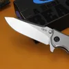 ZT0562高硬度折りたたみナイフベアリングハンティングナイフ生存ポケットナイフマルチ機能屋外カトラリーキャンプブレードシャープカッターチタンハンドル