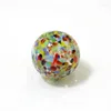 Estatuetas decorativas 25mm personalizadas coloridas feitas à mão bolas de mármore de vidro murano enfeites para casa vaso bonsai acessórios de decoração jogo pinball brinquedos
