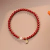Bangles Natural Pearl Fortune Marca Cinnabar Pulseira Mulheres Lucky Beads Riqueza HandString Este Ano de Vida Amuleto Presente para Namorada