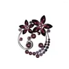 Brooches Delicate Ceremony Banquet Flower Brooch Peacock Alloy Corsage Fashion Jewelry Women Badge Vintage Clothing Accessory