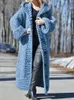 Long Cardigan Tassel Women Sweater Knit Svart överdimensionerad Cardigan Lång ärm Top Korean Fashion Tops Autumn Winter Clothes Women 240131