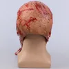 Halloween assustador adultos homens sangrento zumbi esqueleto máscara facial traje horror máscaras de látex cosplay fantasia masquerade adereços t2001162432