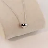 Designer Jewelry Women Heart Necklace Rose gold Silver Love pendant Necklaces ins fashion Choker clavicle chain Bijoux268c