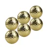 CRESTGOLF 6 stks Twee Layer Gouden Golfballen Golf Oefenballen Training Twee Stukken Ballen Als Geschenk 240124