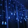 Snaren LED Ijspegel Kerstboom Lamp Fee Gordijn Lichtslingers Garland Kerst Decor Voor Kamer Thuis Bruiloft Raam