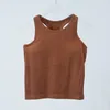 Yoga-outfitpak Gebreid Naadloos tanktop Sportkleding Borstkussen Nauwsluitend Damesbovenkleding Hoog elastisch nylon