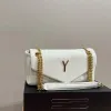 Bolso de diseñador Bolso de lujo Bolso de hombro Marca Crossbody Bolso de sobre con solapa clásico Cuero cosido en forma de Y Cadena de metal para mujer Mensajero con solapa de alta calidad Nuevo