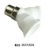 Lamphållare Universal B22 till 2E27 BULB 2 VÄG E27 BASE LED LIGHT HOLDERLALBS SOCKET ADAPTER VIT