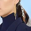 Femmes designer en or d'oreilles Bijoux bijoux de mode de mode boules d'oreilles en oreilles forets lettres pendents femme chandelier cerceaux boucles d'oreilles wit5882332