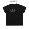 ink personality amari Sleeve amirl letter amis Men AM Tops amar leather miri Splash Mens TShirt T Short shirts Summer Designer tshirt T Shirt Male Fashion Clothi