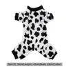 Vêtements pour chiens Pyjamas en coton pour femmes Automne Vêtements d'hiver Costume Manteau pour animaux de compagnie Pantalon une pièce Femme