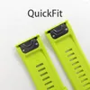 Watch Bands Two Tone Silicone Band QuickFit 22mm 26mm For Garmin Epix Pro Gen 2 47mm 51mm/Fenix 7X 7 Pro/Quatix 6 6X 5X Strap Bracelet