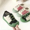 Första Walkers Brand Baby Spring 0-6ears Kids Girls Pojkar Kindergarten Casual Shoes Patch Fashion Children Canvas Sneakers