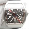 Super Mens Topselling Top Quality Watches Vanguard V45 GF Factory Asia 2824 Gray Silver Dial With Exploderade siffror Automatisk Move2102