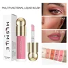 Valevet Liquid Blush labbra e guance universali idratante universale Multifunzionale contorno naturale Evidenziatore liquido blush