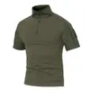 Tactical T-Shirts Men Sport Outdoor Military Tee Quick Dry Short Sleeve Shirt Hiking Hunting Army Combat Men Clothing Breathable 240131