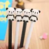 Stylo à encre Gel Panda mignon, outils d'écriture Kawaii, cadeau de fête noir, papeterie scolaire amusante, fournitures de bureau