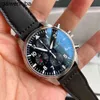 IWCity Luxus Designer SUPERCLONE Uhr Timing saubere Fabrik Mechanische große 6-Pin-Uhr Herren Automatik Pilot Freizeit Business Leuchtende komplexe Zifferblattfunktion Bf7