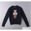 Sweats à capuche pour hommes Sweatshirts Designer Hommes Femmes Pull Ralphs S Bear Plover Crewneck tricoté à manches longues Casual imprimé XL XXL Drop Deli Ot4Gf