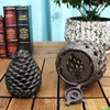 Candle Holders Pine Cone Holder Wrought Iron Hanging Lamp Retro Aroma Diffuser Incense Burner Cast Antique Crafts