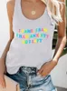 Dames Tanks I Came Saw Had Angst Dus Links Print Grappige Vrouwen Tank Tops Mouwloos Zomer Los Casual T-shirt 90's Meisjes Top