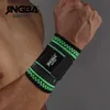 Polssteun JINGBA SUPPORT Nieuwe Nylon Polsband Ondersteuning Fitness Bandage Polssteun Beschermende kleding polsband heren Tennis Badminton Brace YQ240131