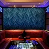 Wallpapers Aangepaste Lichtgevende KTV Bar Achtergrond Behang Box Kamer Tooling Muurschildering Technologie Gevoel Sterrenhemel Rood Home Decor 3D Stickers