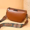 Bolsa feminina de grande capacidade bolsa de ombro moda alça de ombro larga bolsa de corpo cruzado bolsa de couro pu com travesseiro