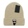 Mode chapeau beanie crâne casquettes chapeaux tricotés ins populaire chapeau d'hiver classique lettre oie imprimer tricot AAAA168 M-21